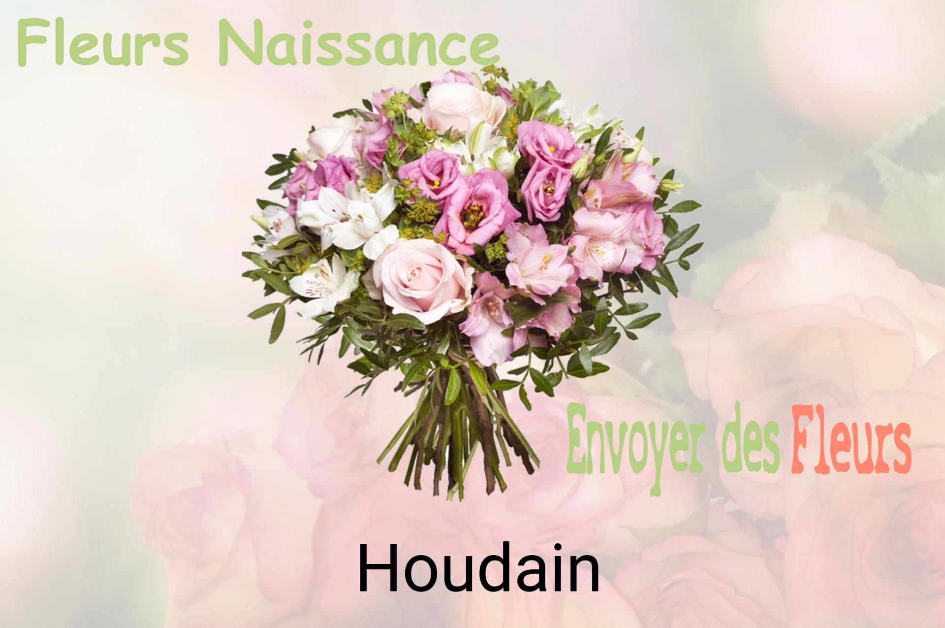 Bouquet de fleurs de naissance livré à Houdain